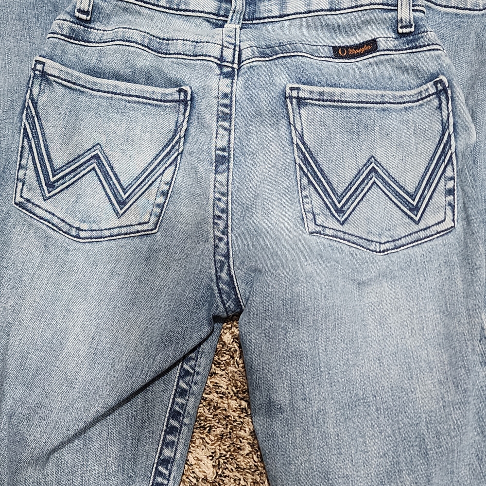 Blue Denim Jeans with Back Pocket Design